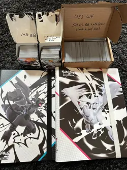 Pokemon Black Bolt White Flare Binder 800+ Cards Bulk Holo Reverse Bundle Lot - Image 1