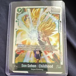 Dragon Ball Super Card Game Son Gohan Childhood SCR FB01-140 Bandai - Image 1