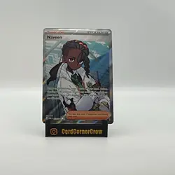 Pokemon Naveen Trainer Supporter 122/088 POBM Full Art Holo English Card - Image 1