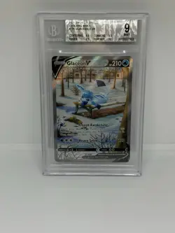 Glaceon V Alternate Full Art Holo Card 175/203 Evolving Skies Pokemon TCG - Image 1