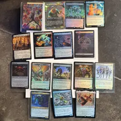Lot of Magic The Gathering Marvel's Spider-Man Cards with Foils - Image 1