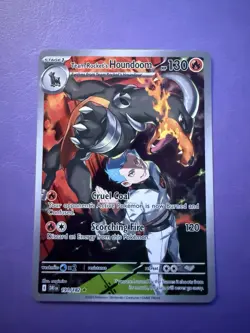 Team Rockets Houndoom Illustration Card 191/182 Sv10: Destined Rivals - Image 1