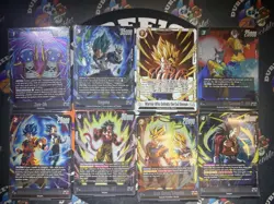 Dragon Ball Fusion World FB09 SR Lot Dual Evolution Super Rare Lot 8 Cards - Image 1