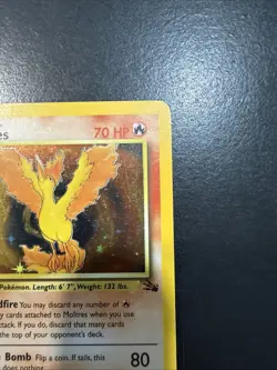 Pokemon Moltres TCG Unlimited Rare Holo Card 12/62 Fossil Set - Image 5