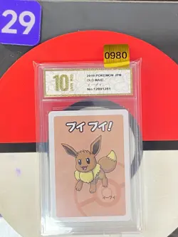 2019 Pokemon Eevee Playing Card Japanese Old Maid Grade10 - Image 1