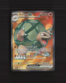 Golem ex 189/165 Scarlet & Violet 151 Full Art Ultra Rare Holo Pokemon Card NM - Image 1