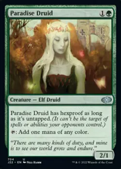 Paradise Druid - Jumpstart 2022 #704 MTG Magic The Gathering - Image 1