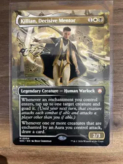 Killian, Decisive Mentor (Borderless) Commander: Secrets of Strixhaven Regular - Image 1