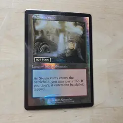 MTG English Steam Vents (Retro Frame) (Serial Numbered 25/500) NM Foil - Image 1