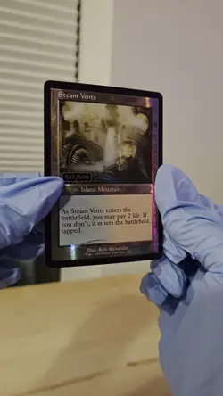 MTG English Steam Vents (Retro Frame) (Serial Numbered 25/500) NM Foil - Image 2
