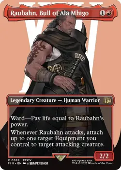 Raubahn, Bull of Ala Mhigo (Borderless) 388 Rare FINAL FANTASY Lightly Played - Image 1