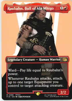 Raubahn, Bull of Ala Mhigo (Borderless) 388 Rare FINAL FANTASY Lightly Played - Image 2