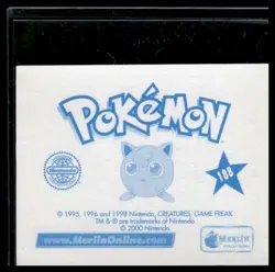Nintendo Pokemon Merlin Sticker Series 2 #188 Primape Charmander 2000 - Image 2