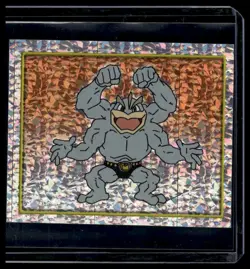 Nintendo Pokemon Merlin Sticker Series 2 #116 Machamp Prism Holo 2000 - Image 1