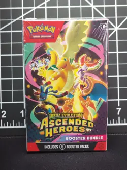 Pokemon TCG Mega Evolution Ascended Heroes Booster Bundle 6 Booster Packs - Image 1