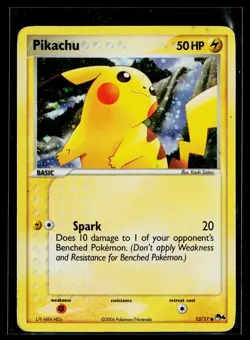 Pokemon - Pikachu 13/17 Common Pop Series 4 DAMAGED - Image 1