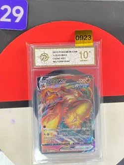 Pokemon Chinese TCG Card Sword & Shield Blaziken VMAX CS3bC 021/122 RRR Grade10 - Image 1