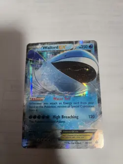 Pokemon Wailord EX Holo XY Primal Clash 38/160 Basic 250 HP Card - Image 1