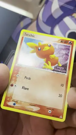 Pokemon TCG Torchic 83/110 Reverse Holo Stamped EX Holon Phantoms NM very clean - Image 2