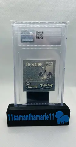 1999 Charizard Pokemon Artbox Stickers Series 1 CGC 9 - Image 2