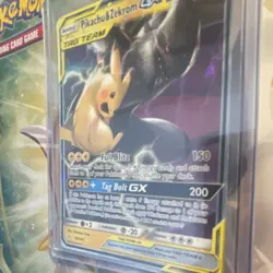 Pokemon Pikachu & Zekrom GX Ultra Rare Holo TAG TEAM 33/181 Sm-Team Up 240 HP - Image 3