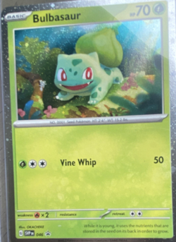 Pokemon Bulbasaur Holo 70 HP Vine Whip - Image 2