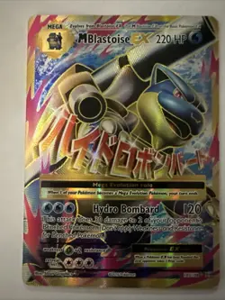 Pokemon Mega Blastoise EX Evolutions Full Art Ultra Rare 102/108 (Some Dents) - Image 1