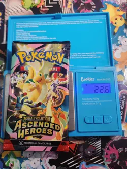 EXTREMELY HEAVY! 22.6g GOD PACKUUU Ascended Heroes Pokemon TCG Booster (SEALED) - Image 1