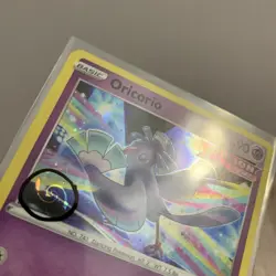 Oricorio SWSH210 Holo HD Galaxy Swirl Pokemon TCG Sword Shield Black Star Promo - Image 3