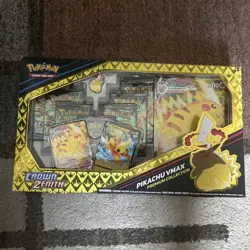 Pokemon Crown Zenith Pikachu VMax Premium Collection Box 7 Booster Packs Sealed - Image 1
