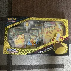 Pokemon Crown Zenith Pikachu VMax Premium Collection Box 7 Booster Packs Sealed - Image 2