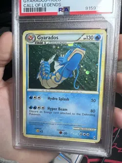 2011 Pokemon Call of Legends Mouth Shut Gyarados SWIRL Holo 7/95 PSA 9 *LOW POP* - Image 3