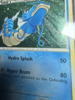 2011 Pokemon Call of Legends Mouth Shut Gyarados SWIRL Holo 7/95 PSA 9 *LOW POP* - Image 4