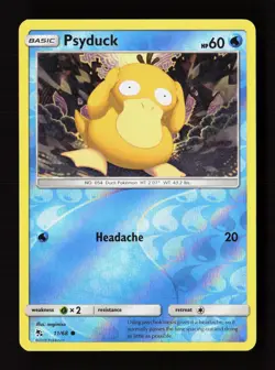 Psyduck 11/68 Common Hidden Fates Pokemon Reverse Holo Near Mint - Image 1
