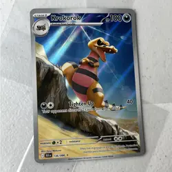 2025 POKEMON BLACK BOLT KROKOROK ILLUSTRATION RARE #136/086 - Image 2
