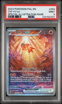 2023 POKEMON PAL EN-PALDEA EVOLVED SPECIAL ILLUSTRATION RARE CHI-YU EX PSA 9 - Image 1
