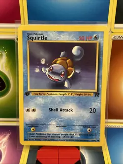 Squirtle Team Rocket 1st Edition 68/82 Pokemon 2000 Vintage NM+ - Image 1