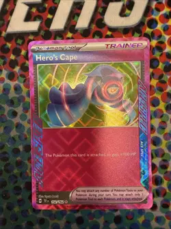 Pokemon Hero's Cape 152/162 ACE SPEC Rare SV05 Temporal Forces - Image 1