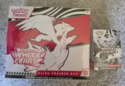 Pokemon Scarlet & Violet—White Flare Elite Trainer Box (ETB) & booster bundle. - Image 1