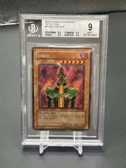 Yu-Gi-Oh! Jinzo Pharaoh's Servant 1st Edition Secret Rare PSV-000 BGS 9 Mint - Image 1