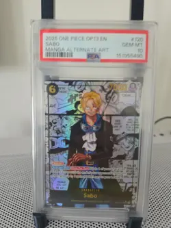 2025 One Piece Op13 Sabo Manga Alt Art Psa 10 - Image 1