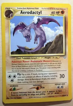 Pokemon Card - Aerodactyl Neo Revelation 15/64 Rare - Image 1