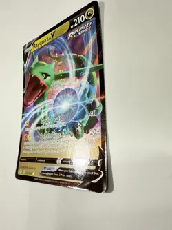 Rayquaza V 110/203 Holo V Rare Evolving Skies Pokemon Trading Card NM - Image 3