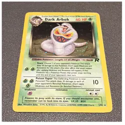 Pokemon Dark Arbok Holo Rare Card 2/82 Team Rocket Unlimited English 60 HP - Image 1