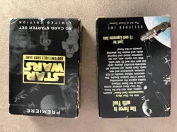 2 Decks Star Wars Premiere Limited Edition 60 Card Starter Set Opened Box 1995 + - Image 1