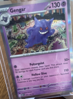 Gengar 094/165 Illustration Rare – Scarlet & Violet 151 – Near Mint Pokemon Card - Image 4