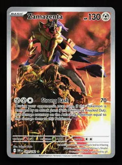 Zamazenta 201/182 Illustration Rare Destined Rivals Pokemon Card - Image 1