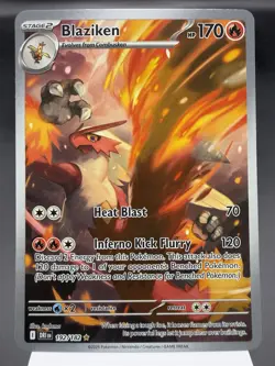 Blaziken 192/182 - Illustration Rare - Destined Rivals Pokemon Card NM - Image 1