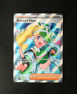 Pokemon Card TCG - Emcees Hype 220/182 - Destined Rivals - Ultra Rare - NM ⭐ - Image 1