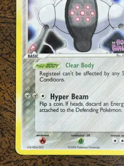 Registeel 29/110 Holon Phantoms (Stamped) Reverse Holo Pokemon Card. - Image 5